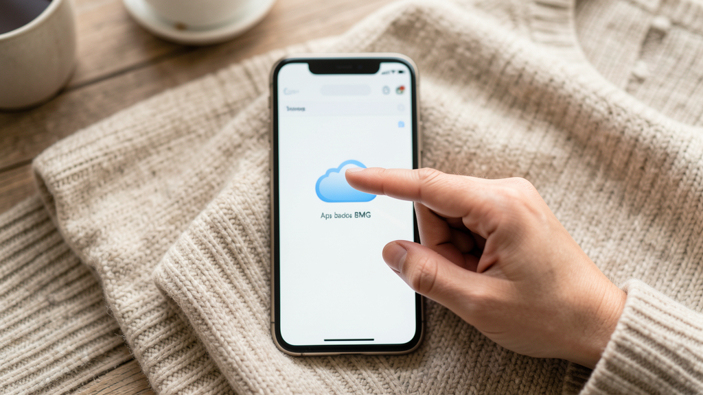 Detalhe fotográfico relacionado a Ícone de nuvem ou botão Obter: o que o BMG mostra na App Store